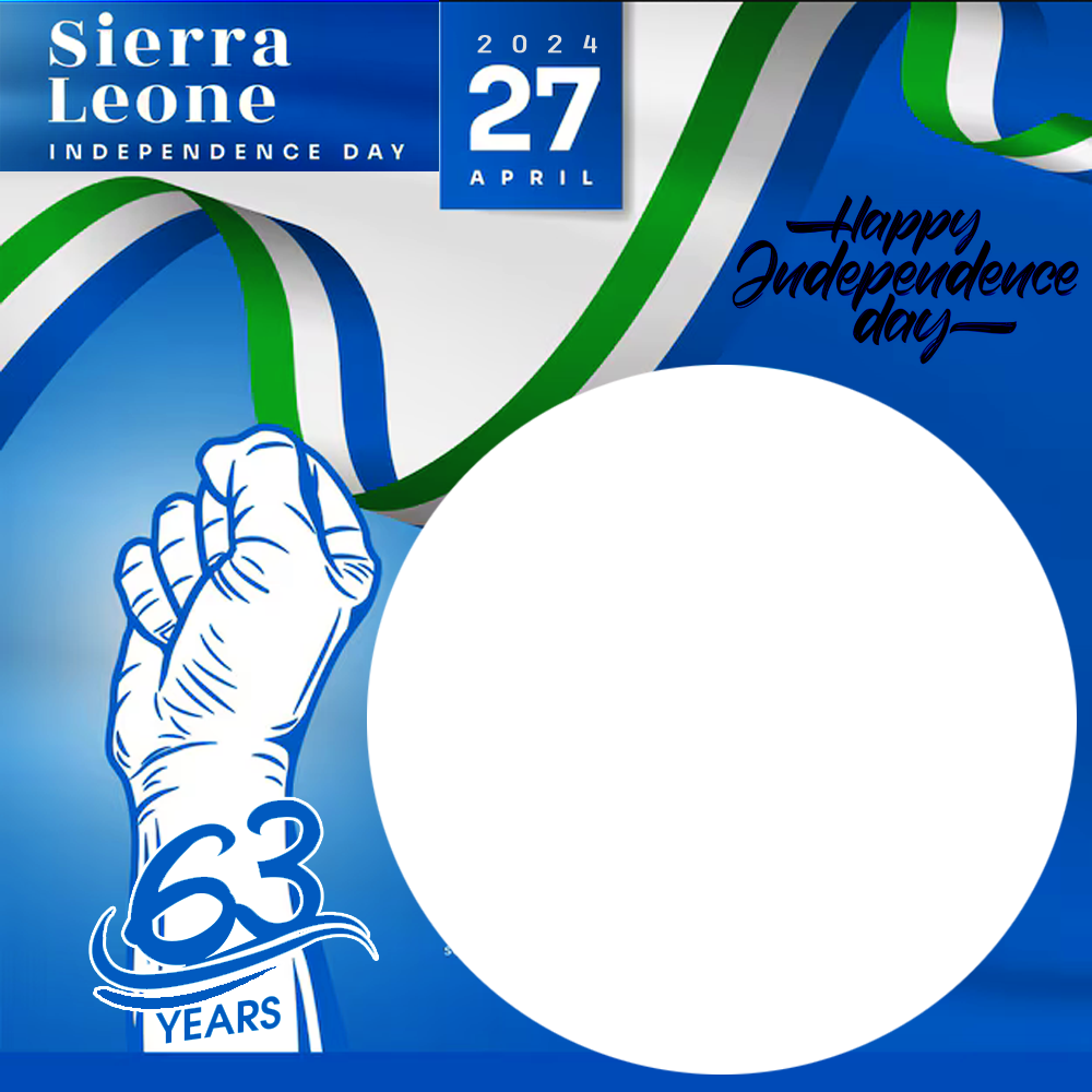 Sierra Leone Independence Day 27 April 2024 | 3 sierra leone independence day 2024 png