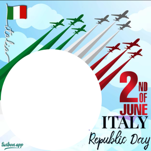 Republic Day Italy Greetings Image Frame | 1 republic day italy greetings image png