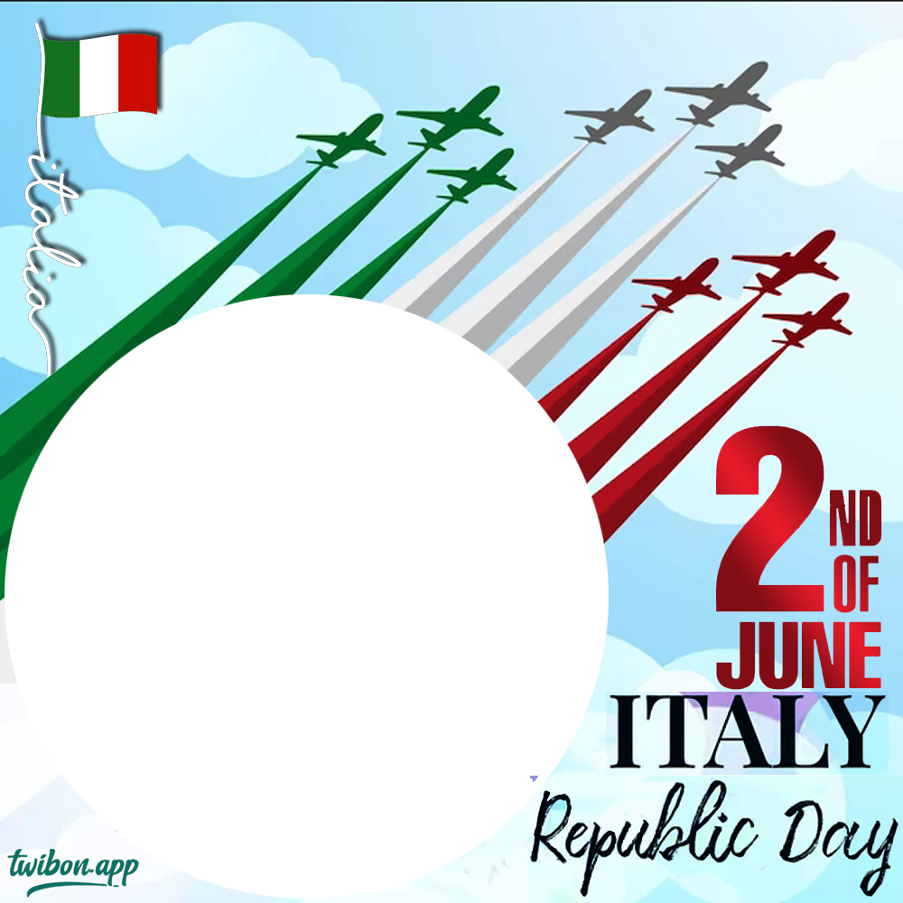 Republic Day Italy Greetings Image Frame | 1 republic day italy greetings image png