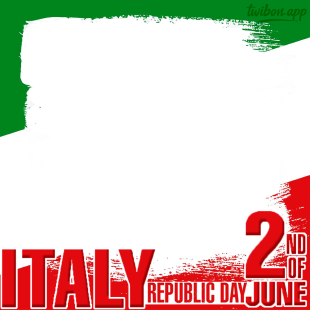 Republic Day Italy 2024 Greetings Images Frame | 2 republic day italy 2024 png
