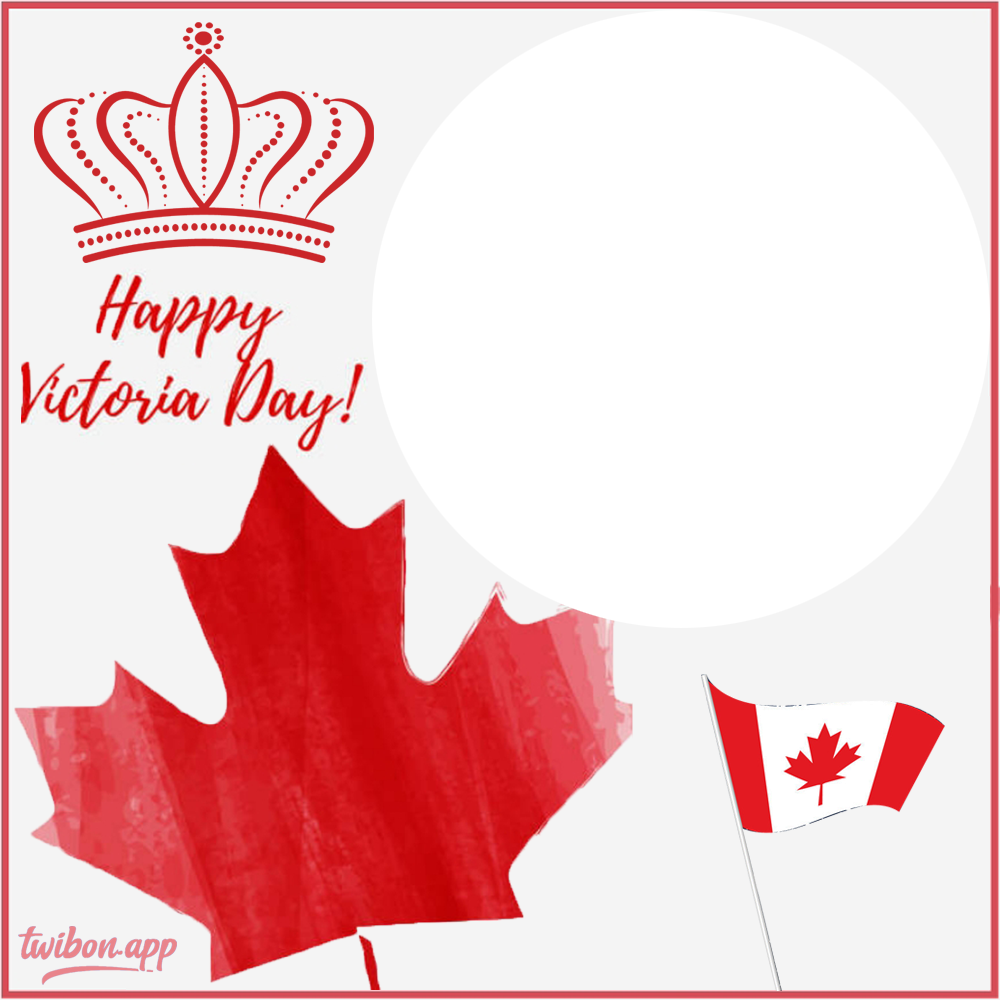 Victoria Day Greeting Cards Background Twibbon | 4 victoria day greeting cards background twibbon png