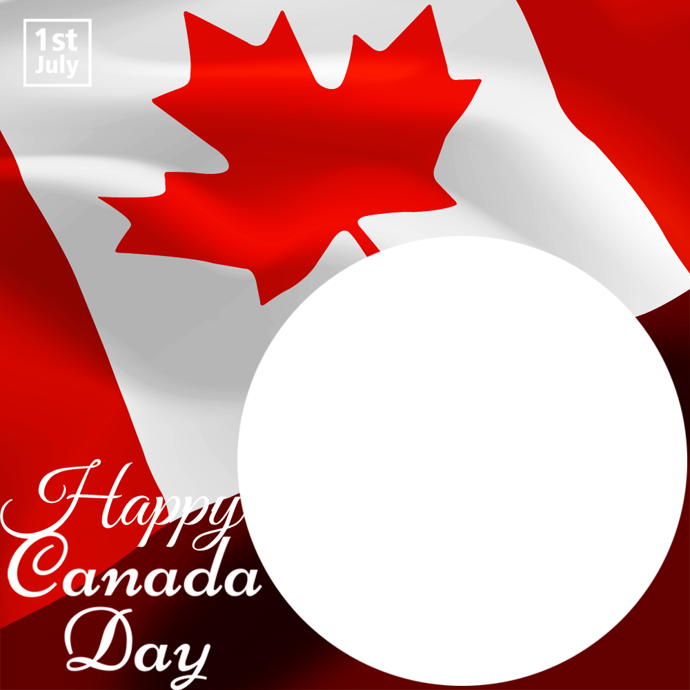 Free Happy Canada Day Flag Images Frame | 1 free happy canada day flag images frame png