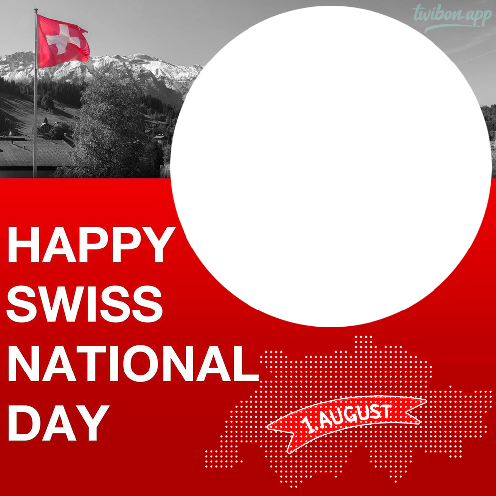 Happy Swiss National Day 2024 Image Frame | 1 happy swiss national day 2024 png