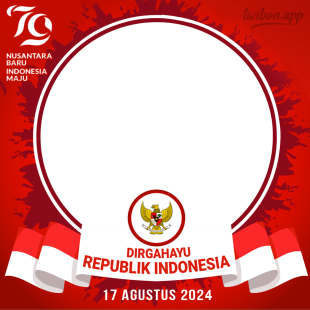 Aplikasi Background Twibbon HUT RI ke 79 - 17 Agustus 2024 | 2 aplikasi background twibbon hut ri 79 nusantara baru indonesia maju png