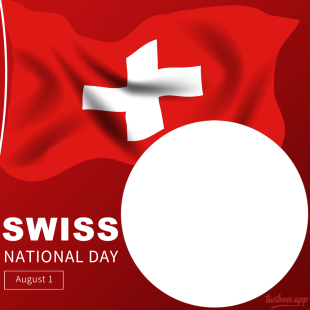 Swiss National Day 2024 Digital Photo Frame | 3 swiss national day 2024 png