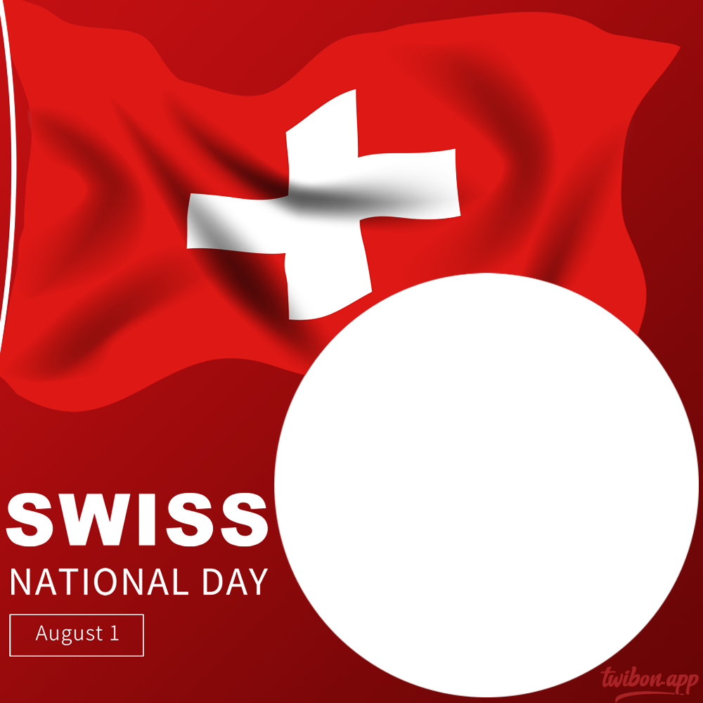 Swiss National Day 2024 Digital Photo Frame | 3 swiss national day 2024 png