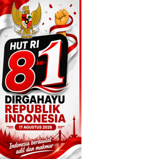Twibbon Poster HUT RI 2026 Hari Kemerdekaan Ke-81 | twibbon kemerdekaan ri 2026 ke 81 png