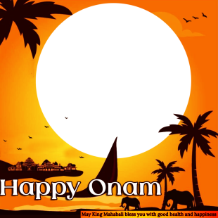 Happy Onam Images 2024 Picture Frame | 1 happy onam images 2024 picture frame png