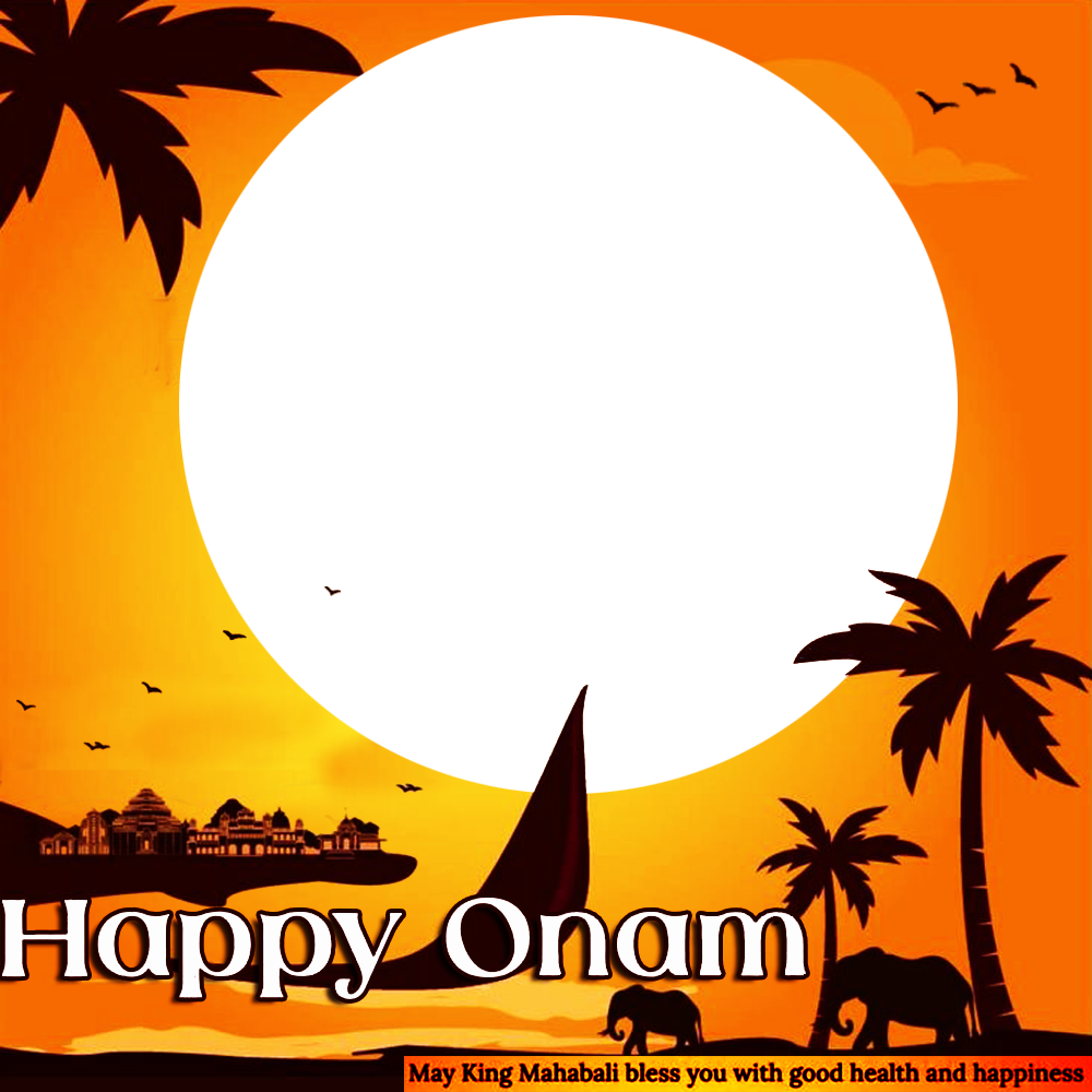 Happy Onam Images 2024 Picture Frame | 1 happy onam images 2024 picture frame png