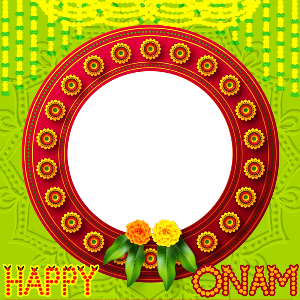 Onam Festival 2024 Wishes Twibbon Frame | 2 onam festival 2024 wishes twibbon frame png