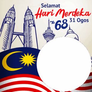 Twibbon Selamat Hari Merdeka Malaysia 31 Ogos 2025 | 2 selamat hari merdeka malaysia madani ke 68 png