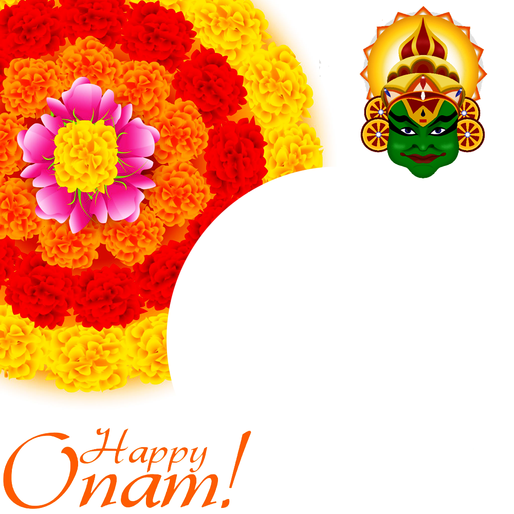 Kerala Onam Festival Greetings Images Frame | 3 kerala onam festival greetings images png