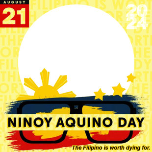 Ninoy Aquino Day 2024 Twibbon Picture Frame | 3 ninoy aquino day 2024 picture frame png