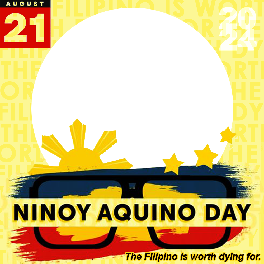 Ninoy Aquino Day 2024 Twibbon Picture Frame | 3 ninoy aquino day 2024 picture frame png