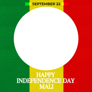 Malian Independence Day 1960 September 22 Twibbon | 1 malian independence day 1960 september 22 png