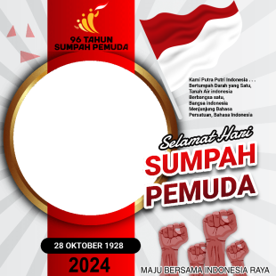 96 Tahun Sumpah Pemuda Bersama Indonesia Raya | 1 96 tahun sumpah pemuda bersama indonesia raya png