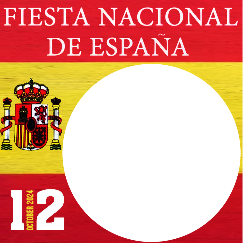 12 October Spain National Day Celebration Twibbon Frame | 2 12 october spain national day celebration twibbon png