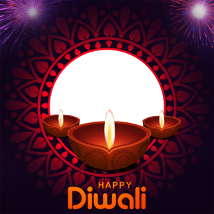 Happy Diwali Banner Background Picture Frame | 2 happy diwali banner background frame png