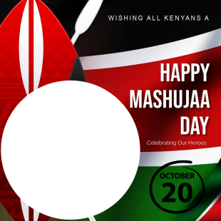 Happy Mashujaa Day Background Wishes Images Frame | 2 happy mashujaa day background wishes images frame png