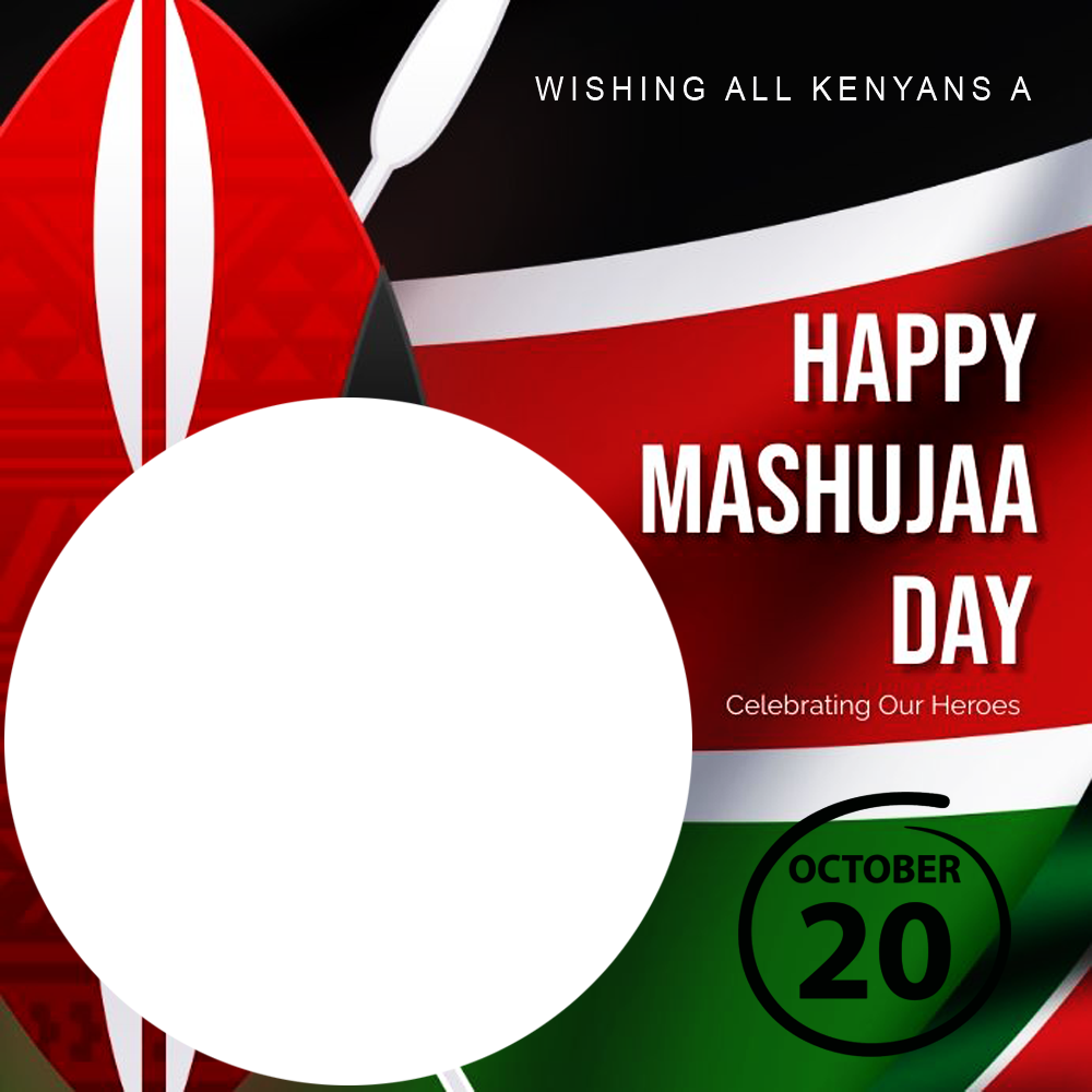 Happy Mashujaa Day Background Wishes Images Frame | 2 happy mashujaa day background wishes images frame png