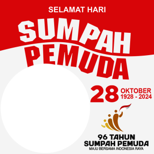 Twibbon Hari Sumpah Pemuda 28 Oktober 1928-2024 | 2 twibbon hari sumpah pemuda 28 oktober 2024 png