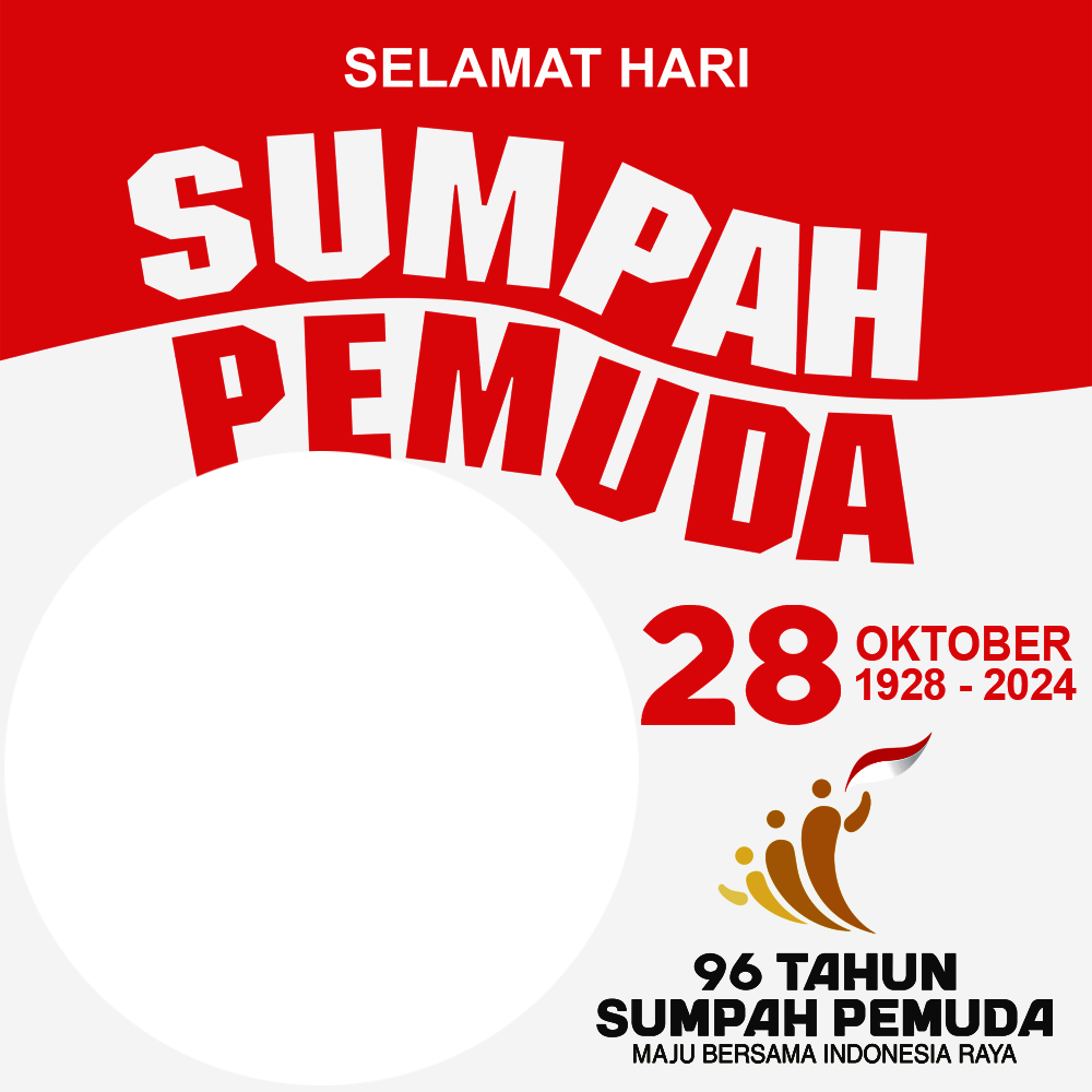 Twibbon Hari Sumpah Pemuda 28 Oktober 1928-2024 | 2 twibbon hari sumpah pemuda 28 oktober 2024 png