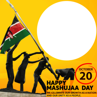 Happy Mashujaa Day 2024 Photos Frame Download | 3 happy mashujaa day 2024 photos download png