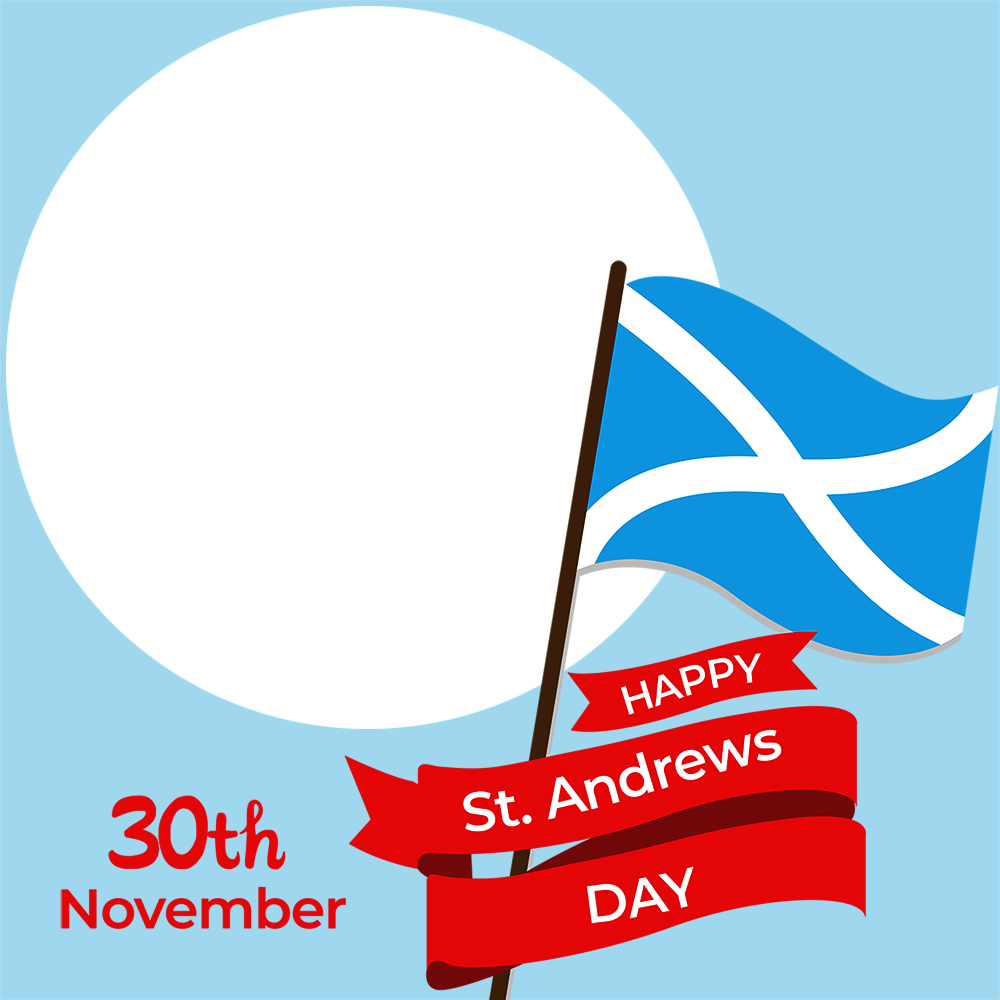 St. Andrew's Day Greeting Picture Frame | 3 st andrews day greeting frame png