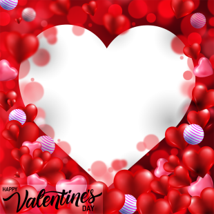 Cute Happy Valentine's Day Images Frame | 1 cute happy valentine s day images frame png