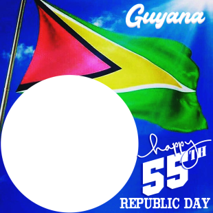 Happy 55th Republic Day Guyana - Picture Frame | 1 happy 55th republic day guyana png