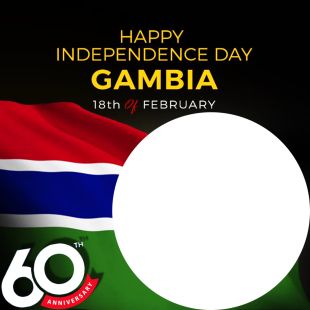 Happy Independence Day Gambia - 60th Anniversary | 1 happy independence day gambia 60 png