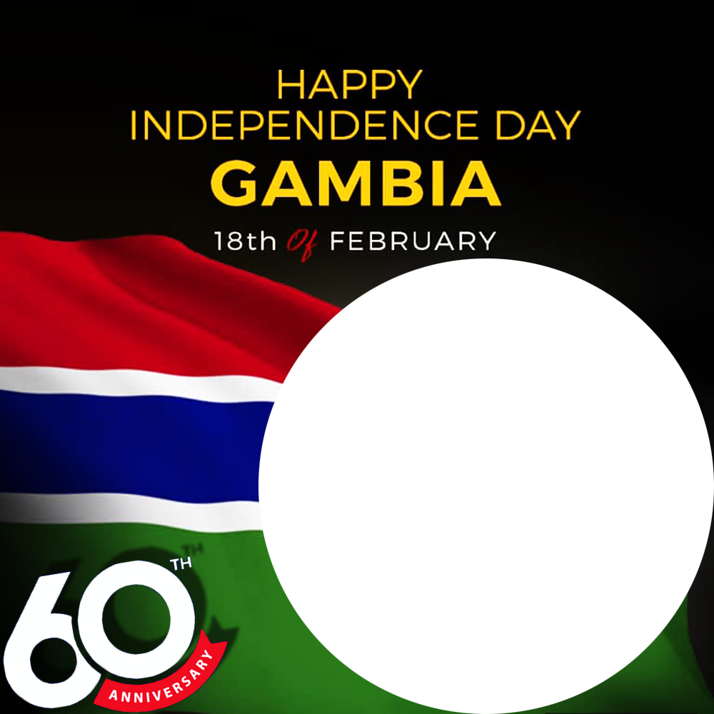 Happy Independence Day Gambia - 60th Anniversary | 1 happy independence day gambia 60 png