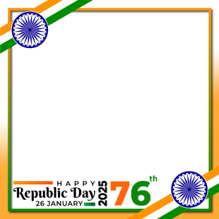 Happy Republic Day 2025 Images Frame | 1 happy republic day 2025 images frame png