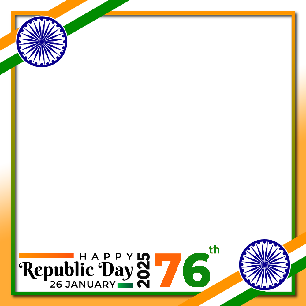 Happy Republic Day 2025 Images Frame | 1 happy republic day 2025 images frame png