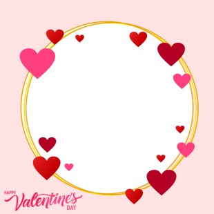 Happy Valentine's Day Images Frame Background | 2 happy valentines day images frame background png