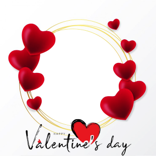 Happy Valentine Background Picture Frame | 4 happy valentine background frame png