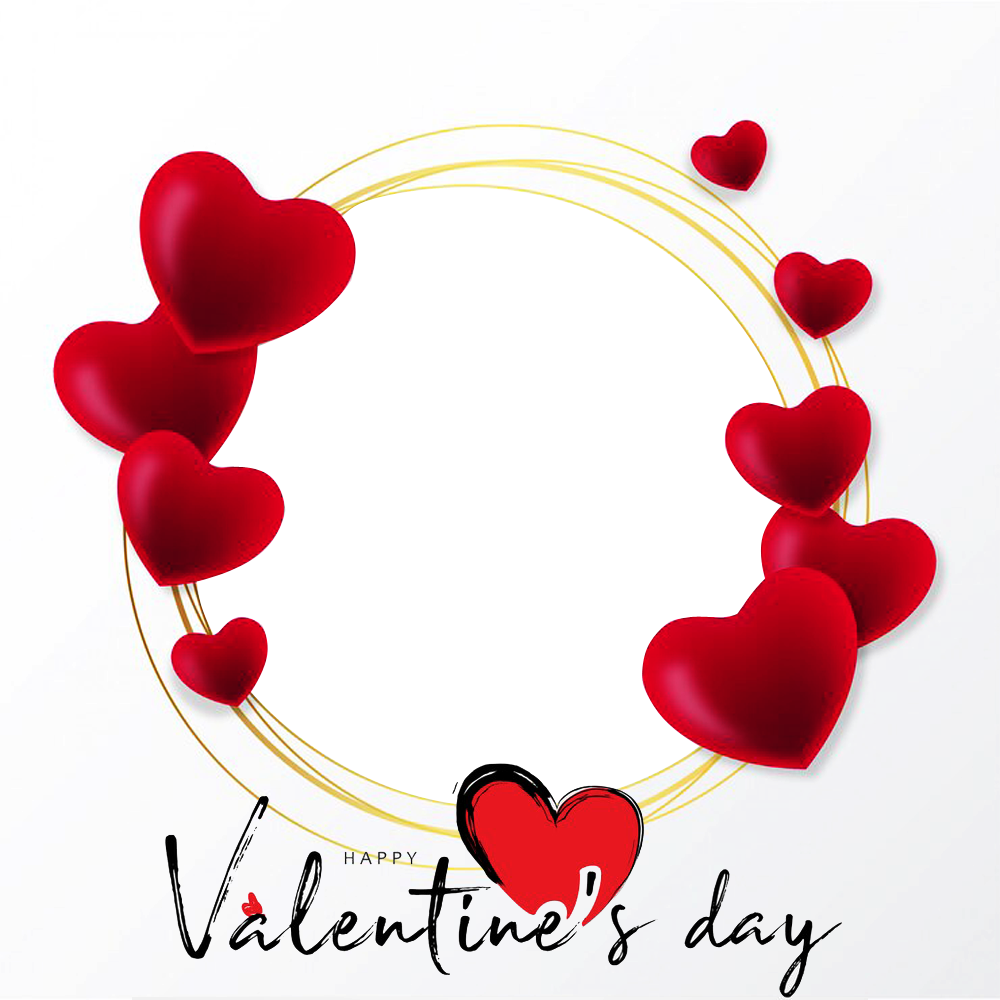 Happy Valentine Background Picture Frame | 4 happy valentine background frame png