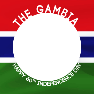 The Gambia Happy 60th Independence Day Twibbon | 4 the gambia happy 60th independence day png