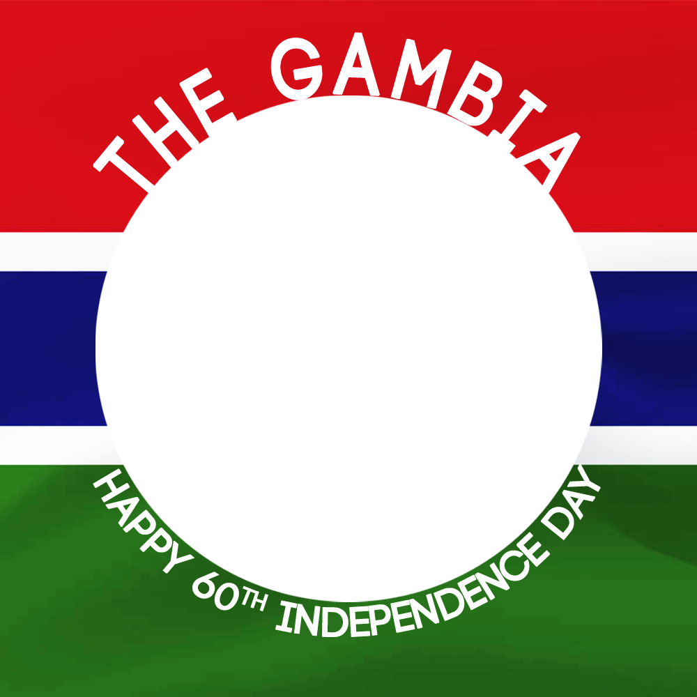 The Gambia Happy 60th Independence Day Twibbon | 4 the gambia happy 60th independence day png