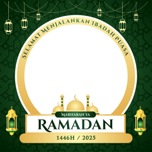 Marhaban Ya Ramadhan 1446H / 2025M | 3 edit foto marhaban ya ramadhan online gratis png