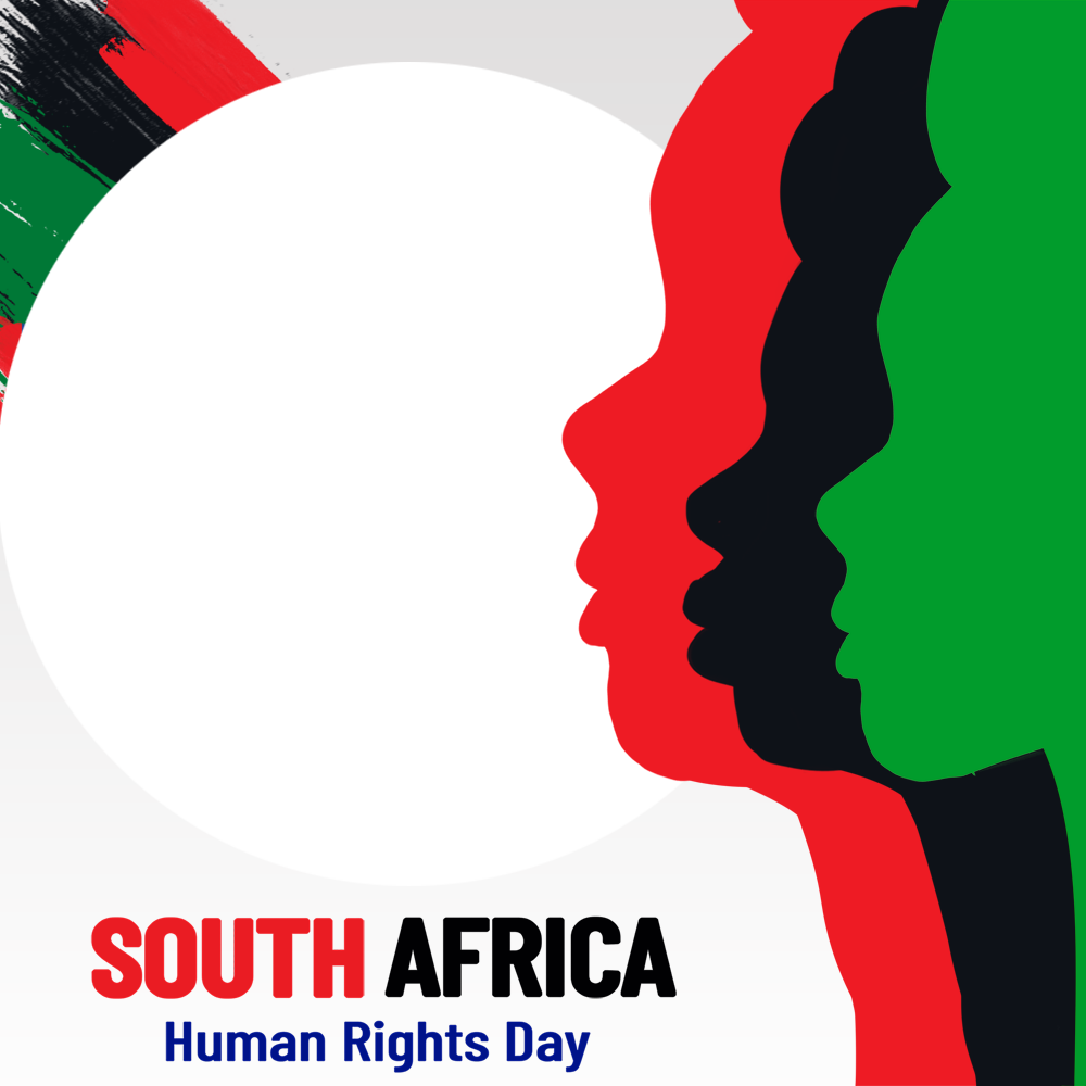 South Africa Human Rights Day 2025 Picture Frame | 1 south africa human rights day 2025 picture frame png