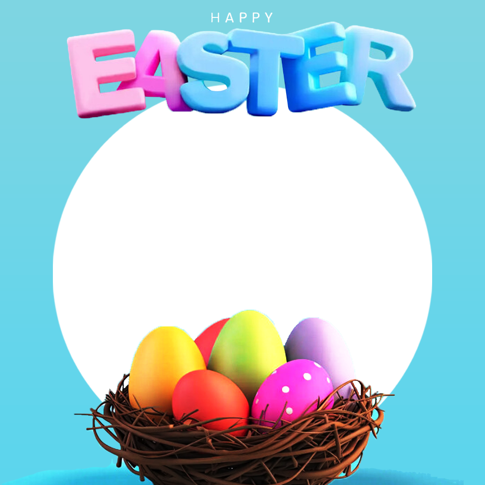 Beautiful Happy Easter Images Background Frame | 4 beautiful happy easter images background frame png