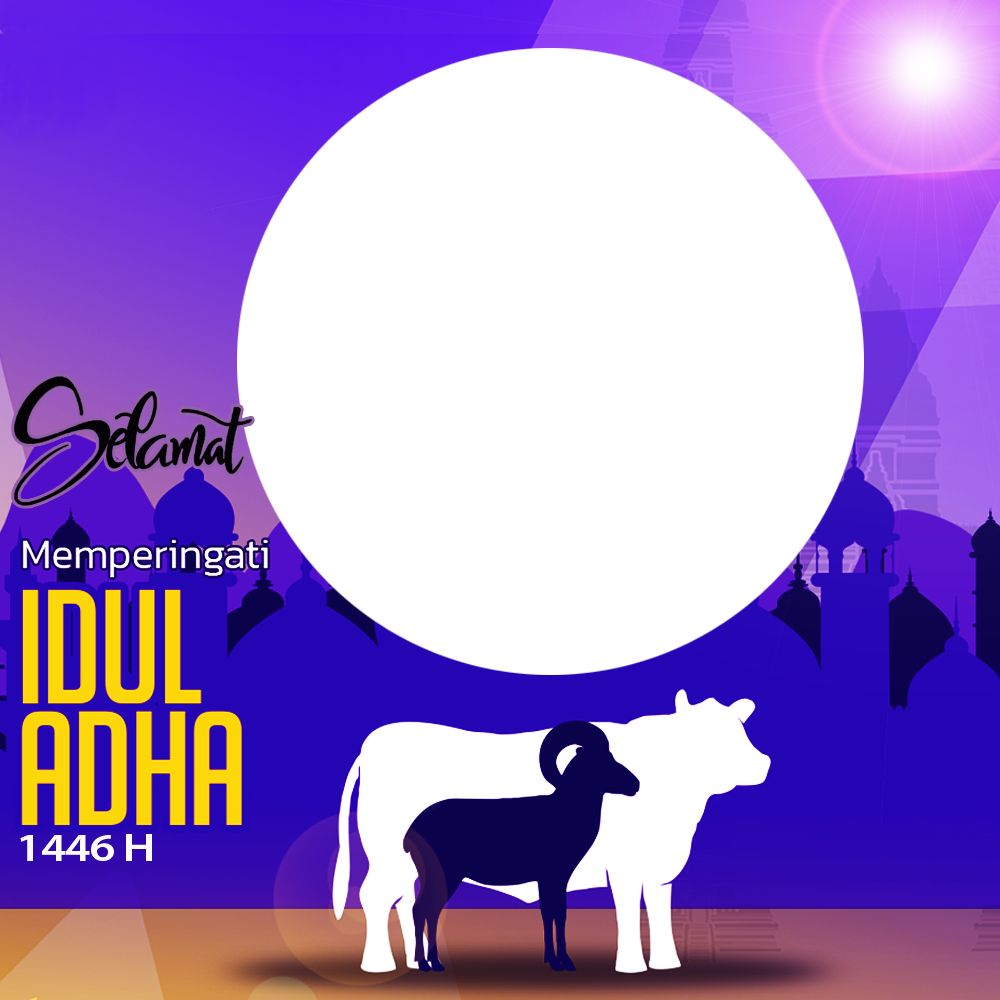 Aplikasi Twibbon Ucapan Selamat Idul Adha 1446 H | 1 aplikasi ucapan selamat idul adha 1446 h png