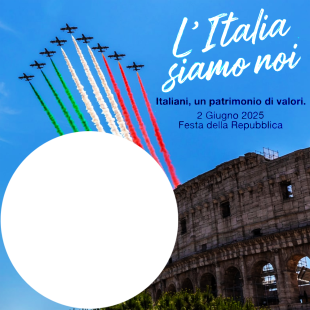 Italian Republic Day Festival 2025 Picture Frame Twibbon | 2 italian republic day festival 2025 png