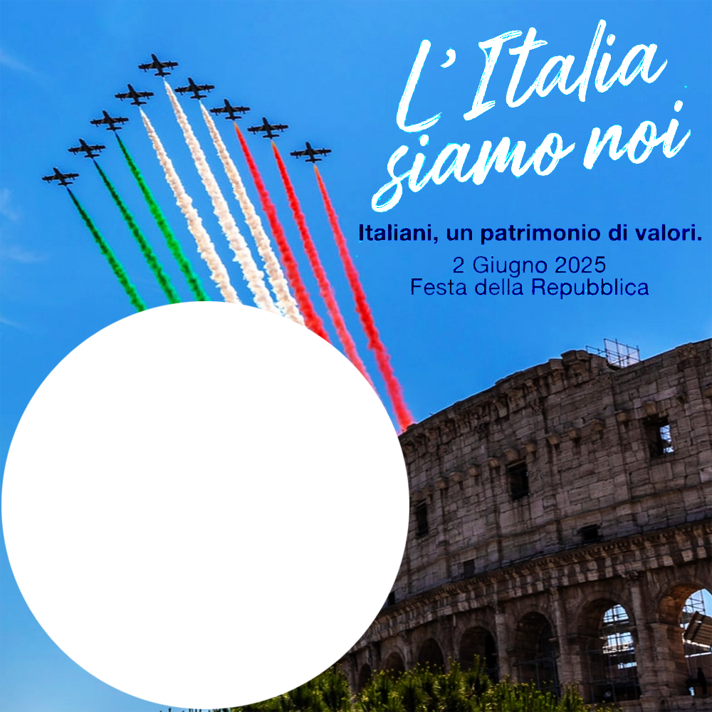 Italian Republic Day Festival 2025 Picture Frame Twibbon | 2 italian republic day festival 2025 png