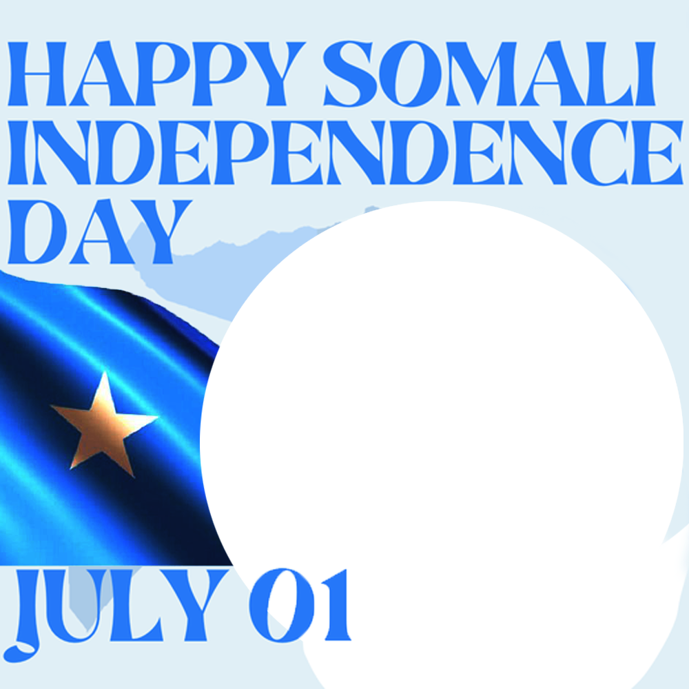 1 July Somalia Independence Day Greeting Twibbon | 1 1 july somalia independence day png
