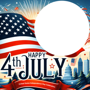 Happy 4th July American Independence Day Message Frame | 1 happy 4th july american independence day message png