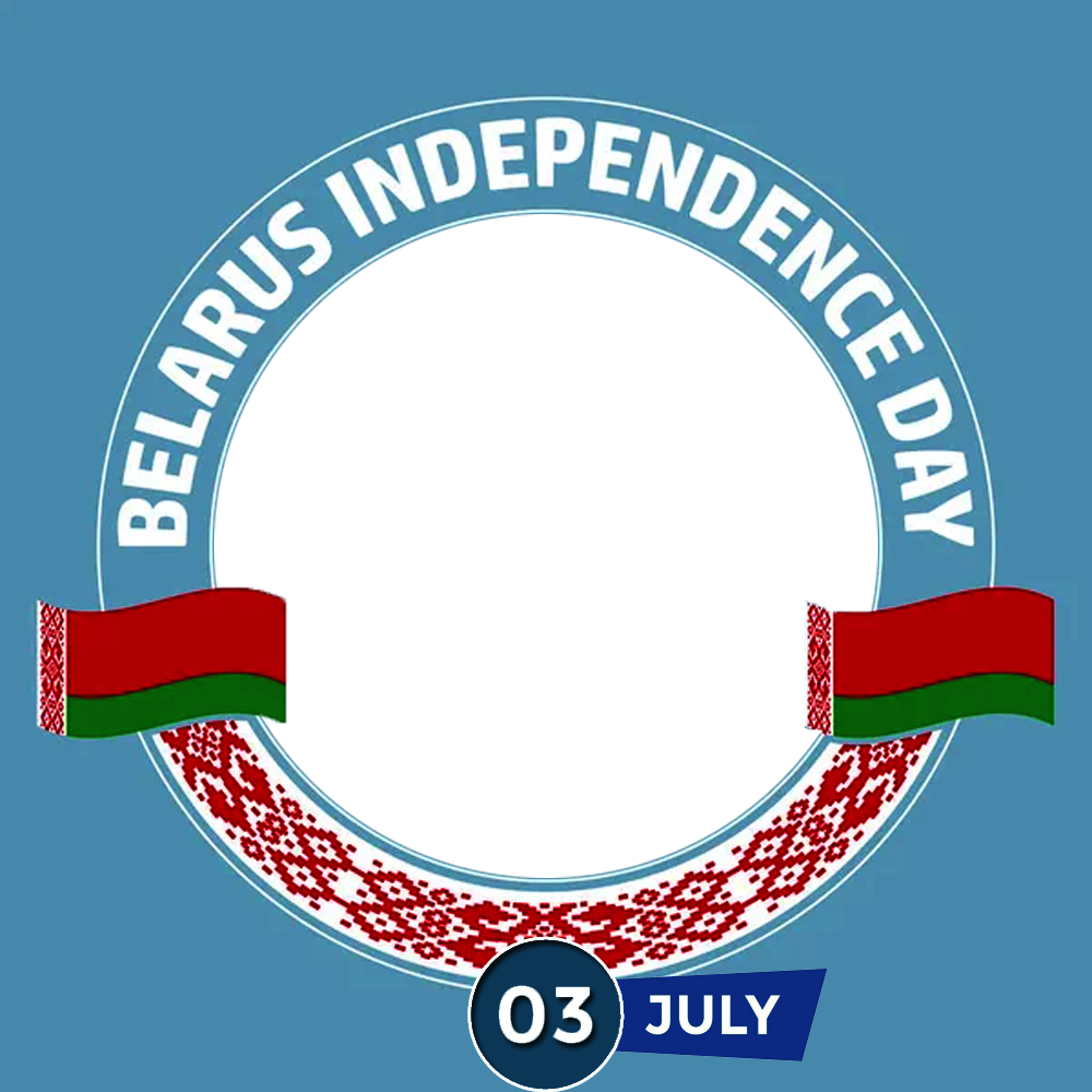 Belarus National Independence Day Twibbon Picture | 2 belarus national independence day png