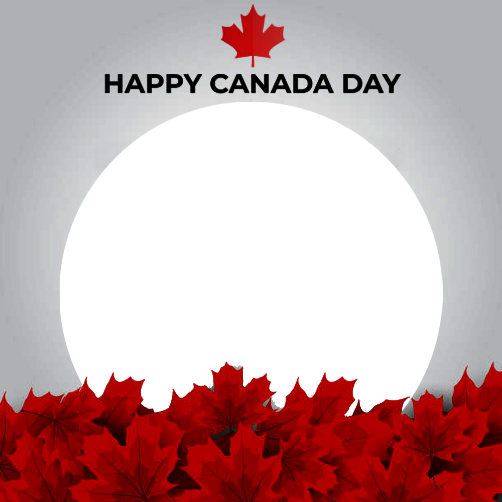 Cute Happy Canada Day Images Wishes Frame | 2 cute happy canada day images wishes frame png
