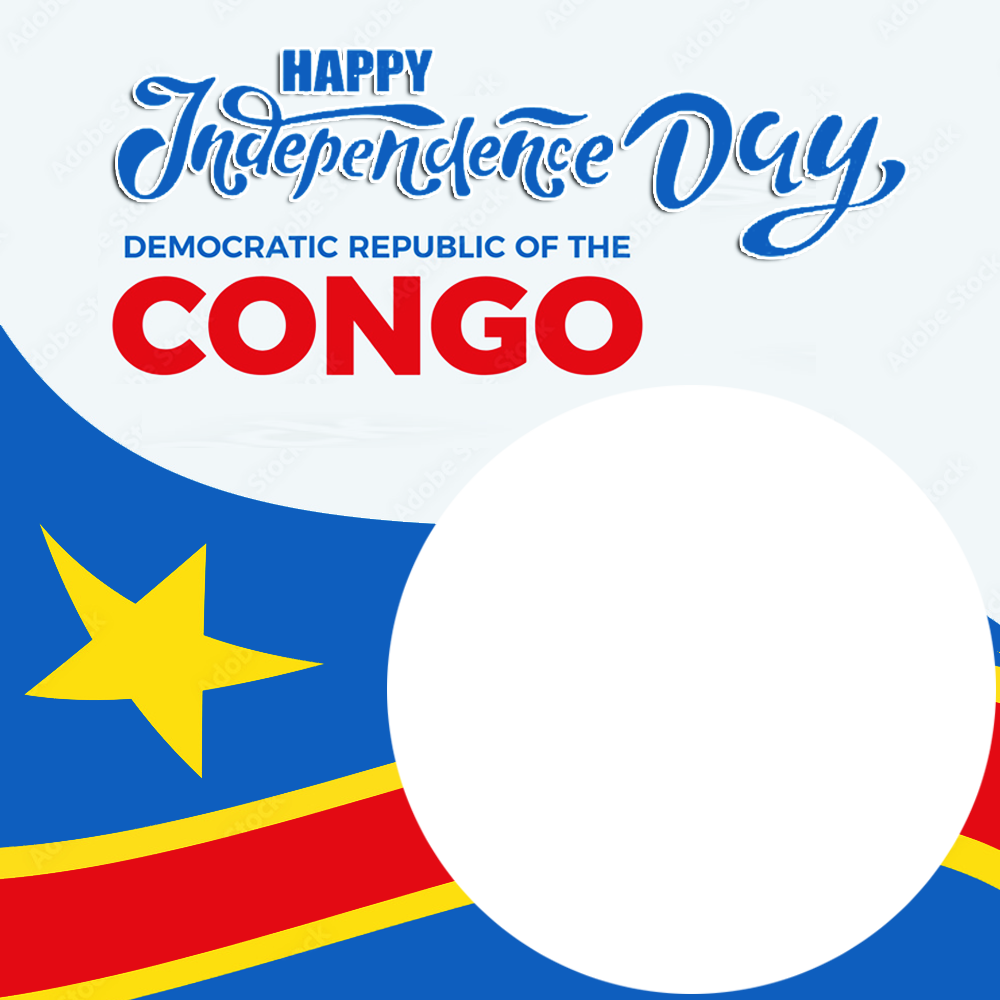 Congolese Independence Day 2025 Twibbon Frame | 3 congolese independence day 2025 png